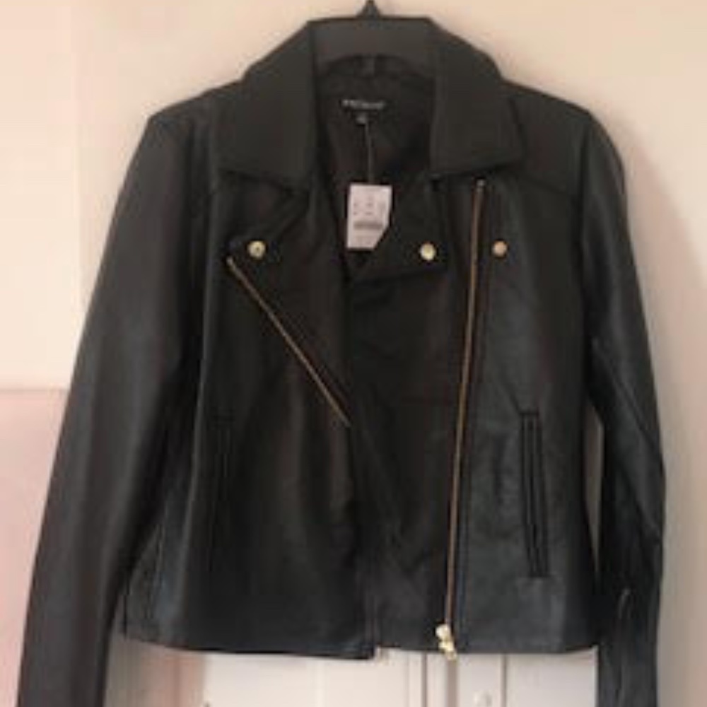 NWT JCrew Factory Faux  Leather Jacket - S